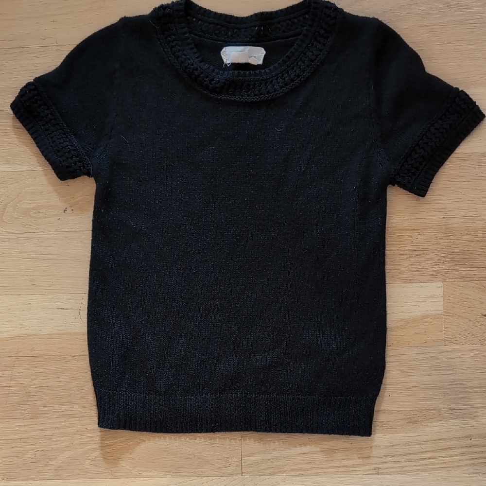 Anthropologie Black Short Sleeve Kids Tee